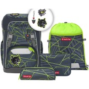 Batoh do školy Step by Step GIANT Dark Cat Chiko - 5dílný set a svačinový set zdarma