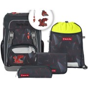 Batoh do školy GIANT Step by Step Dragon Drako - 5dílný set a svačinový set zdarma