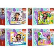 Minipuzzle miniMaxi 20 dílků Gabbyin pestrý den/Gabby´s Dollhouse 4 druhy