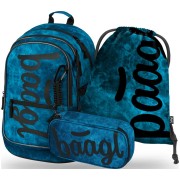 Školní batoh BAAGL Core Ocean 3dílný set a vak na záda zadarmo