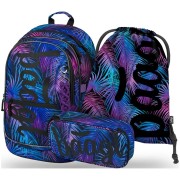 Školní batoh pro 2 stupeň BAAGL Core Palm 3dílný set
