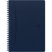 Čtverečkovaný blok spirálový Oxford Signature A5, modrý