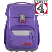 Aktovka pro prvňáčky Step by Step BASIS Purple Konfetti, 4dílný set, doprava zdarma