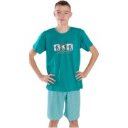 Chlapecké pyžamo Bettymode SKATE STREET krátký rukáv