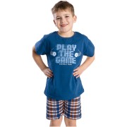 Chlapecké pyžamo Bettymode PLAY FAIR PLAY krátký rukáv