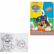 Malování podle čísel, pracovní sešit se samolepkami Tlapková patrola/Paw Patrol