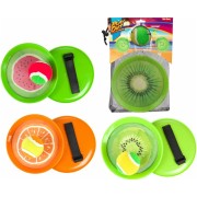 Lambáda/Catch ball hra s míčkem na suchý zip ovoce 18cm