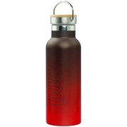 BAAGL Termoláhev s bambusovým víčkem Gradient červeno-černá 500 ml
