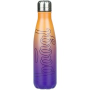 BAAGL Termoláhev s kovovým víčkem Gradient žluto-fialová 500 ml