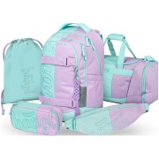 SET školní batoh Baagl Skate max Sweet: batoh, penál, sáček, sportovní taška, ledvinka