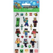 Samolepky Minecraft třpytivé 25ks