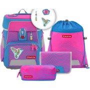 Aktovka step by step SPACE NEON Kolibri Kaja - 5 dílný set a doprava zdarma