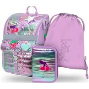 Aktovka pro prvňáky Baagl Zippy Lavender set