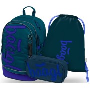 Školní batoh pro 2 stupeň Baagl Core Logo modrý set