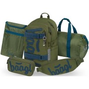 Školní batoh pro 2. stupeň Skate Olive 5dílný set