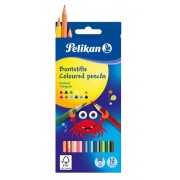 Pastelky Pelikan trojhranné tenké 12 ks