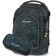 Studentský batoh Walker CAMPUS EVO 2.0 Green Polygon 2dílný set, doprava a gumovací pero Pilot zdarma