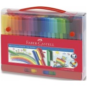 Dětské fixy Faber-Castell Connector taška 60 barev
