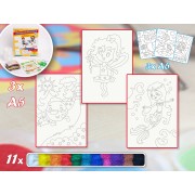 Základní sada POHÁDKY - Barevné pískování obrázků Varianta: A5