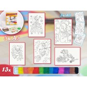 Malování pískem PRO HOLKY 1 sada střední