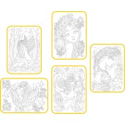 Sada střední VÍLY A4 - Barevné pískování obrázků