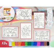 Malování pískem PRO HOLKY 6 sada střední