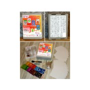 Malování pískem - Závěsný adventní kalendář s rámečkem 24-dílná sada