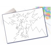 Malování pískem šablona A4 animák 7