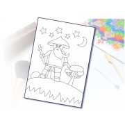 Malování pískem šablona A4 animák 8