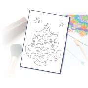 Šablona na pískování vánoční stromeček A6