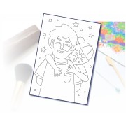 Malování pískem šablona A4 pro tatínka 2