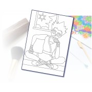 Malování pískem šablona A4 Anime