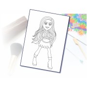 Malování pískem šablona A4 rebelka 1