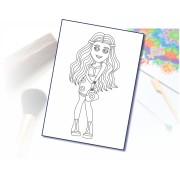 Malování pískem šablona A4 rebelka 2