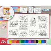 Velká sada TECHNIKA - Barevné pískování obrázků