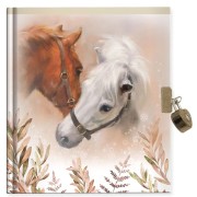 Zápisník Horses & me se zámkem