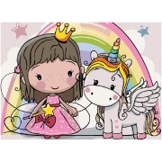 Zuty Malování podle čísel - PRINCEZNA A JEDNOROŽEC