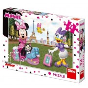 Puzzle Minnie v Paříži 24 dílků 26x18 cm