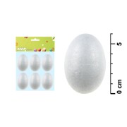 Velikonoční vajíčka polystyren 6ks 6cm