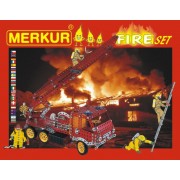 Stavebnice MERKUR FIRE Set 20 modelů 708ks 2 vrstvy