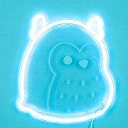 Squishmallows FIZZ Neonové světlo - Sova Winston