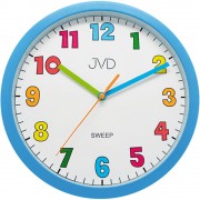 Dětské nástěnné hodiny JVD sweep modré