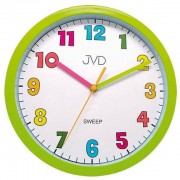 Dětské nástěnné hodiny JVD sweep zelené