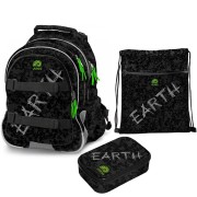 Batoh do školy Ulitaa Earth 3dílný set, sluchátka a doprava zdarma