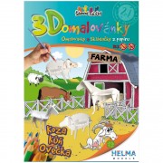 3D omalovánka A4 - SET Farma