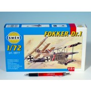 Model Fokker DR.1 1:72 8,01x9,98cm  25x14,5x4,5cm