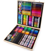 Spokey výtvarná kreativní sada 288 ks v dřevěném kufříku