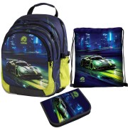 Škoní batoh Ulitaa Klasik Auto - 3dílný set