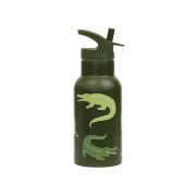 A Little Lovely Company - nerezová lahev na pití, 350 ml  - krokodýl