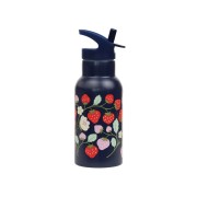 A Little Lovely Company - nerezová lahev na pití, 350 ml  - jahody